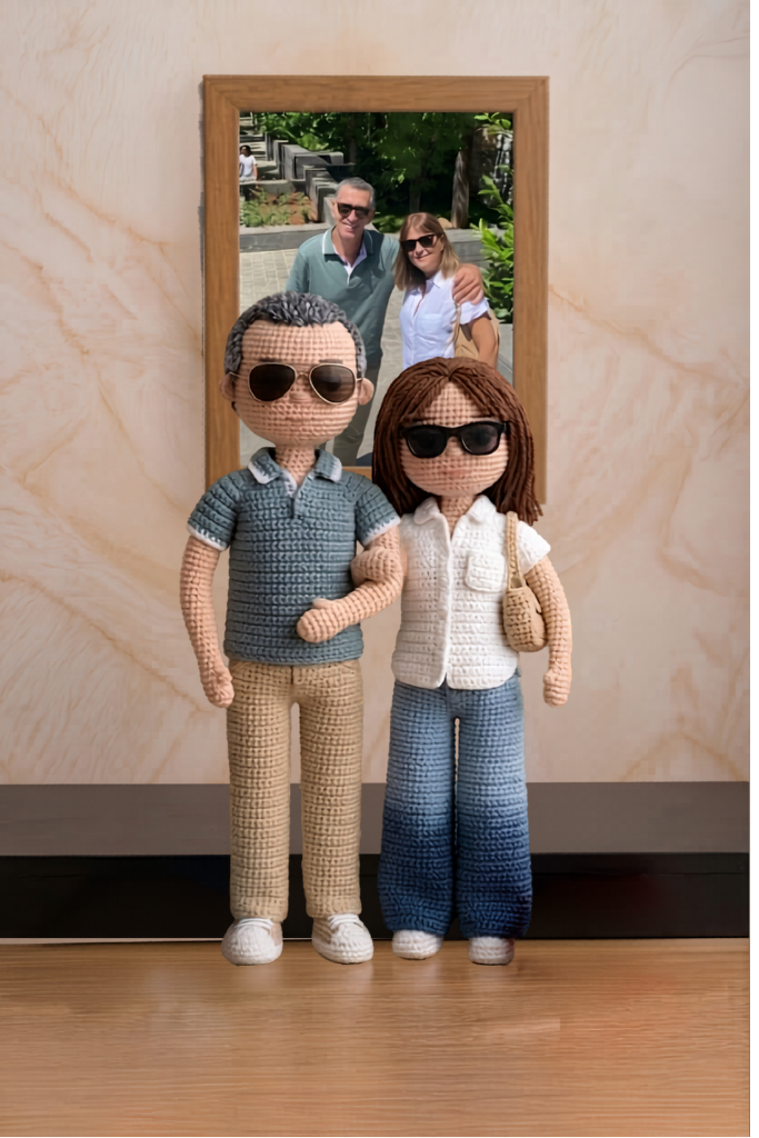 Personalized Wedding Crochet Dolls From Photo – Custom Couple Keepsake Gift