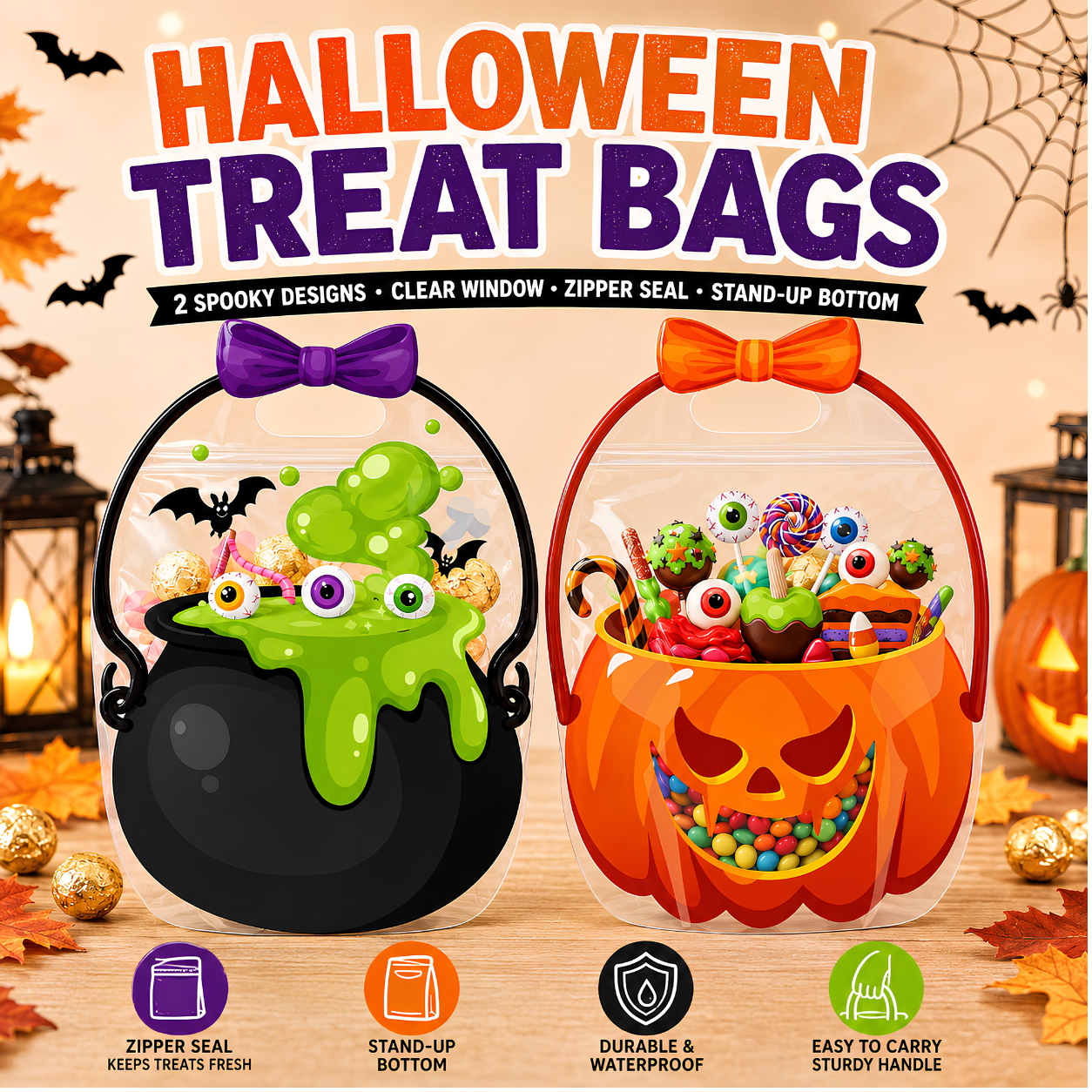 🎃 Halloween Mochi Squishy Party Pack - 50 PCS