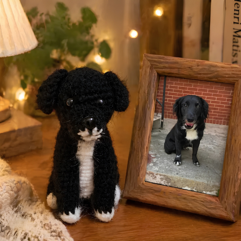 Personalized Crochet Cat From Photo – Custom Pet Keepsake Plush Gift