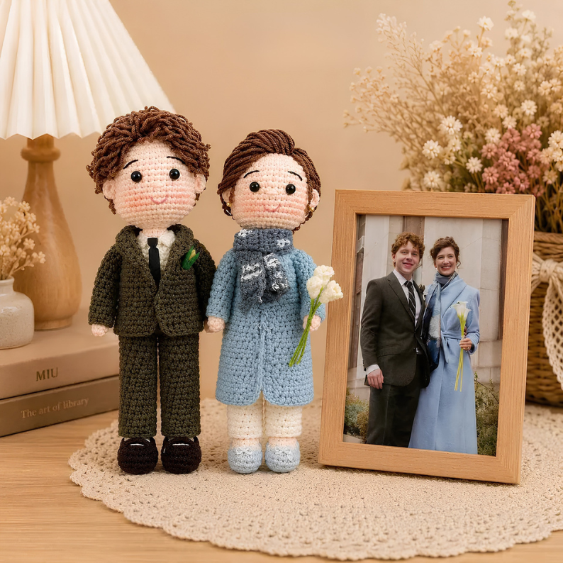 Personalized Crochet Portrait Doll – Handmade Custom Doll From Your Photo