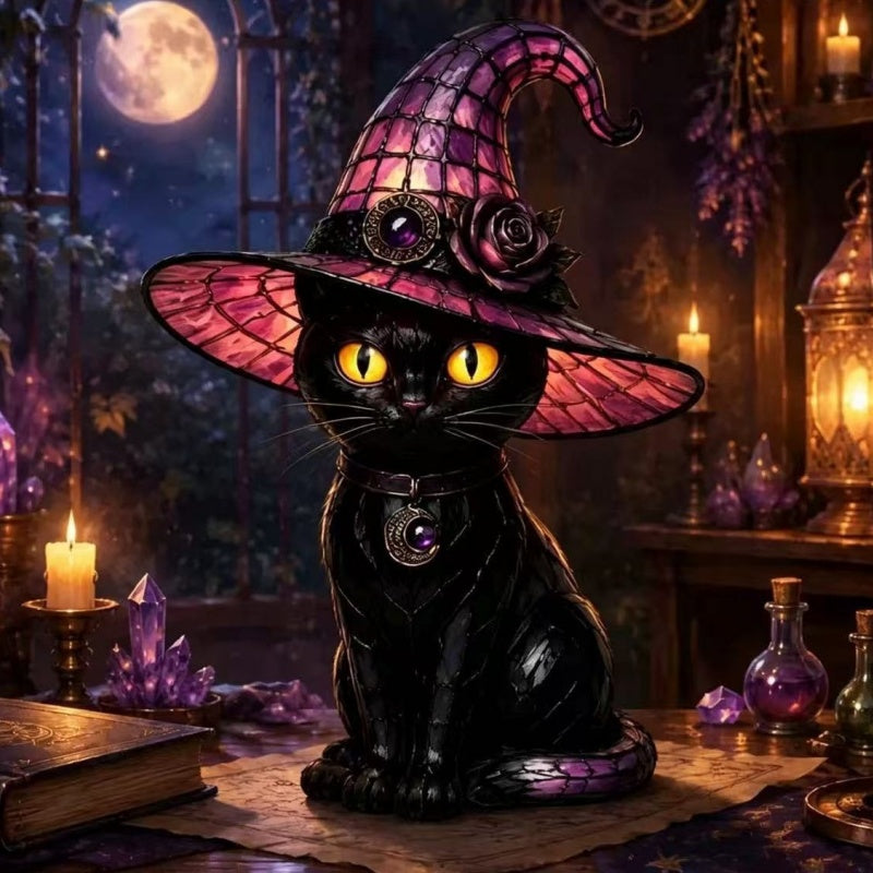 Witch & Cat Table Lamp