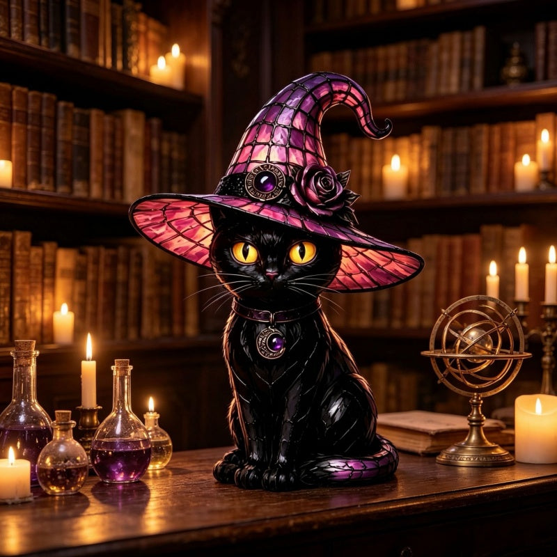 Witch & Cat Table Lamp