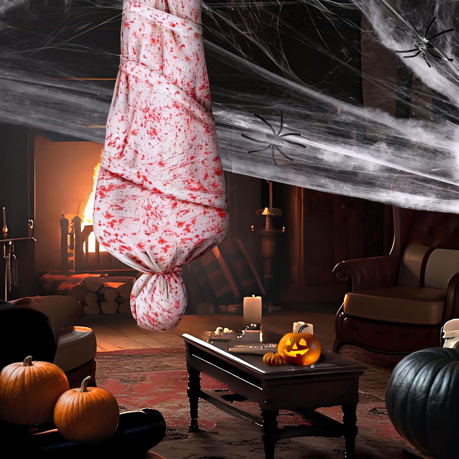Hanging Corpse Dead Body Bags Props Halloween Decorations