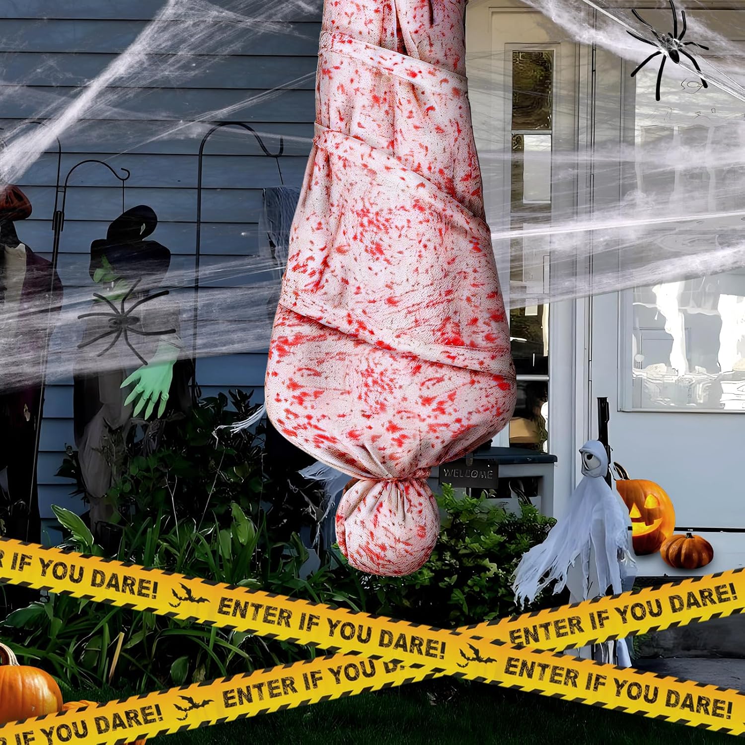 Hanging Corpse Dead Body Bags Props Halloween Decorations