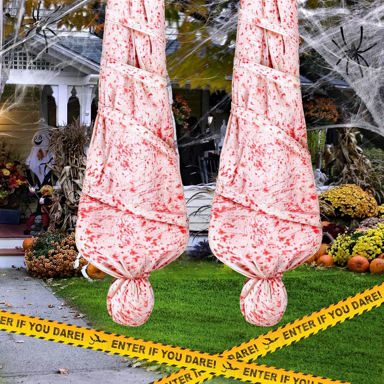 Hanging Corpse Dead Body Bags Props Halloween Decorations