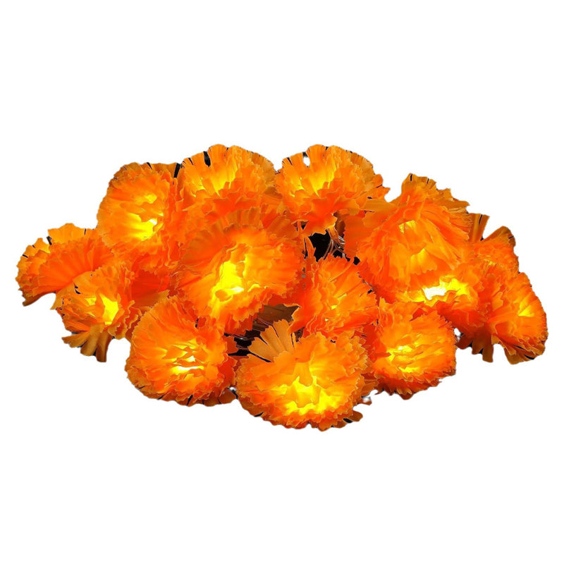 Marigold Lights for Halloween – Sparkling Floral Garland for Autumn Decoration, Porch and Home