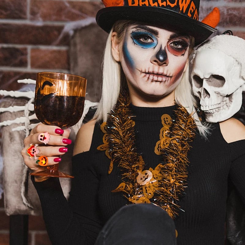 LED Light Halloween Glowing Ring 💍| Flashing Light‑Up Party Favor for Halloween Night👻