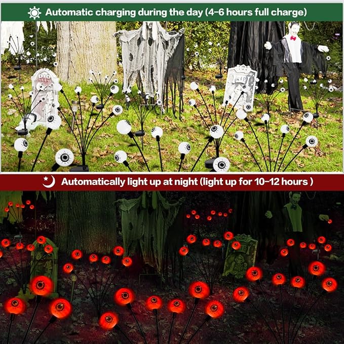 Outdoor Halloween Decorations Solar Spooky