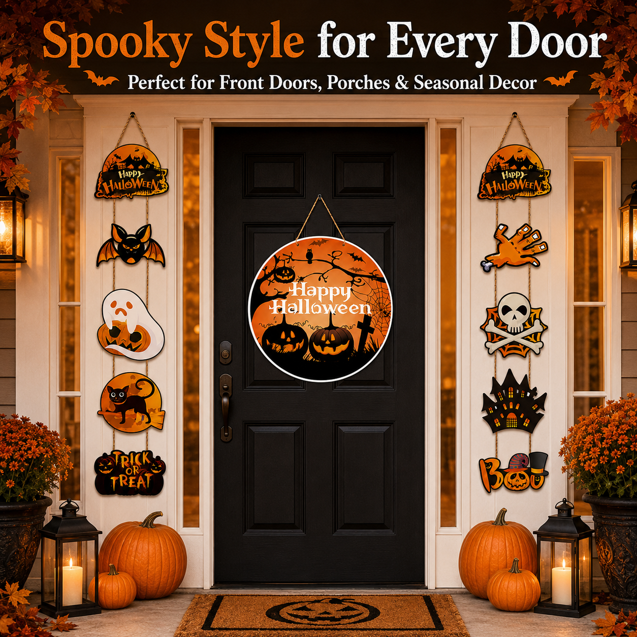 Halloween Trick-or-Treat Door Hanging Decoration