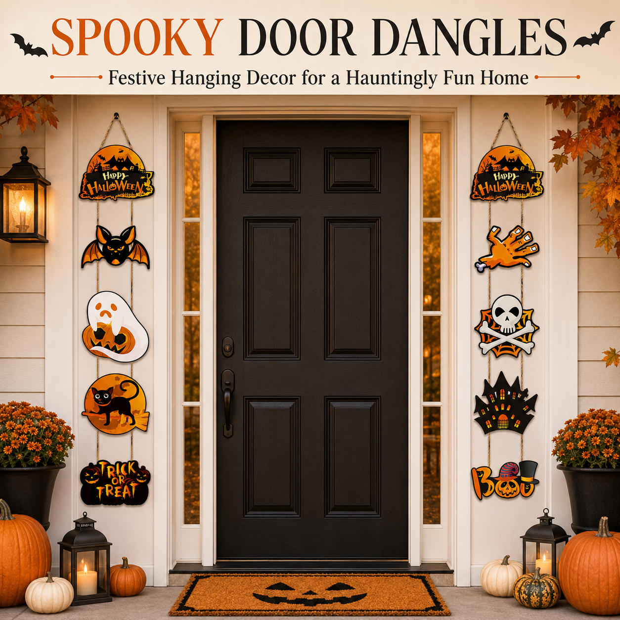 Halloween Trick-or-Treat Door Hanging Decoration