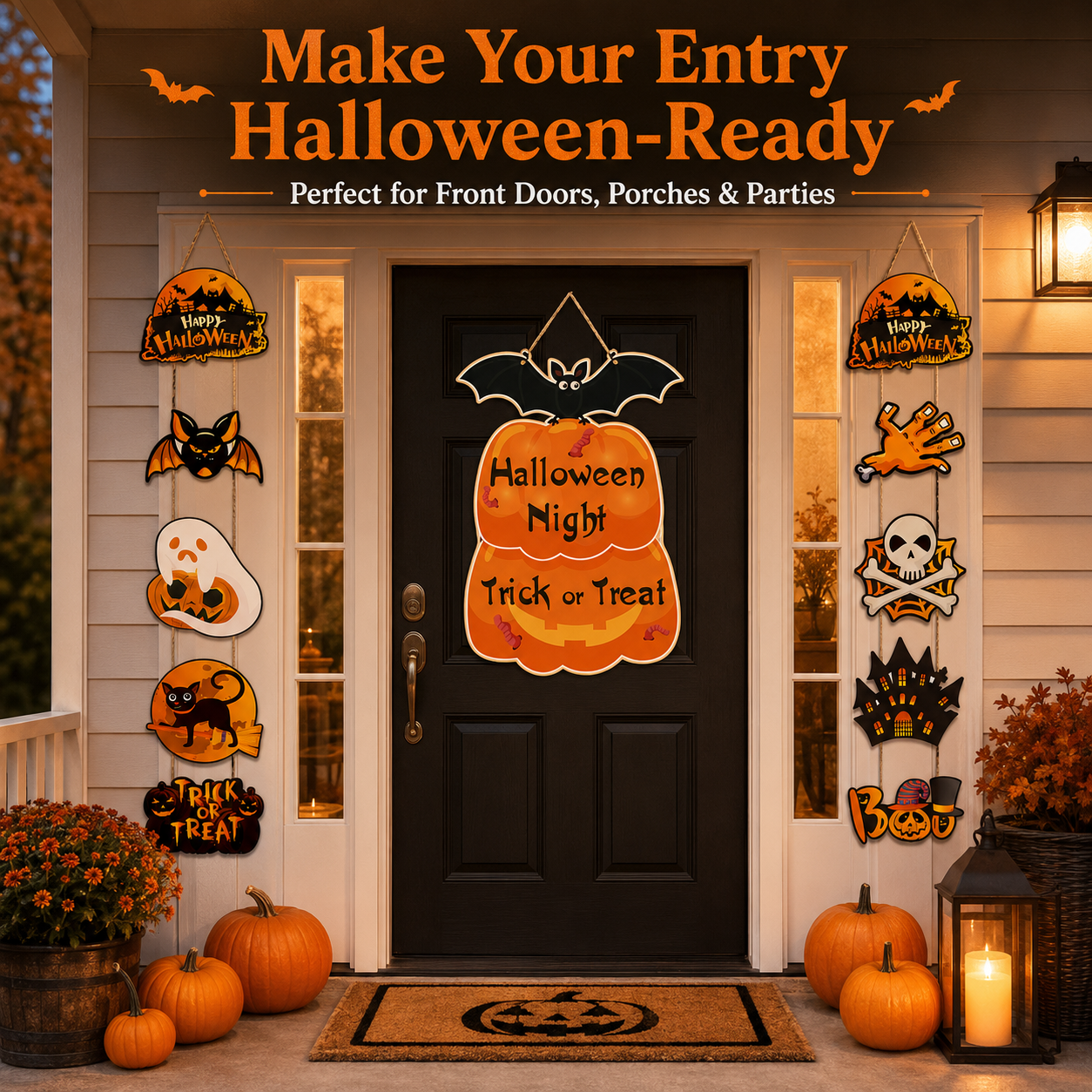 Halloween Trick-or-Treat Door Hanging Decoration