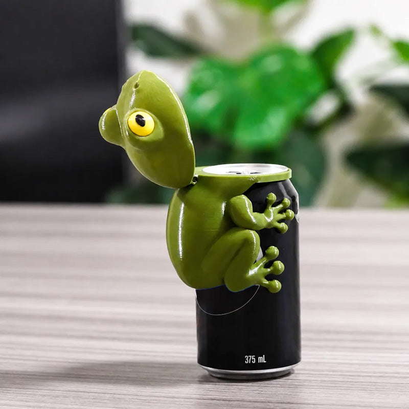 🐸Cute Frog Can Topper