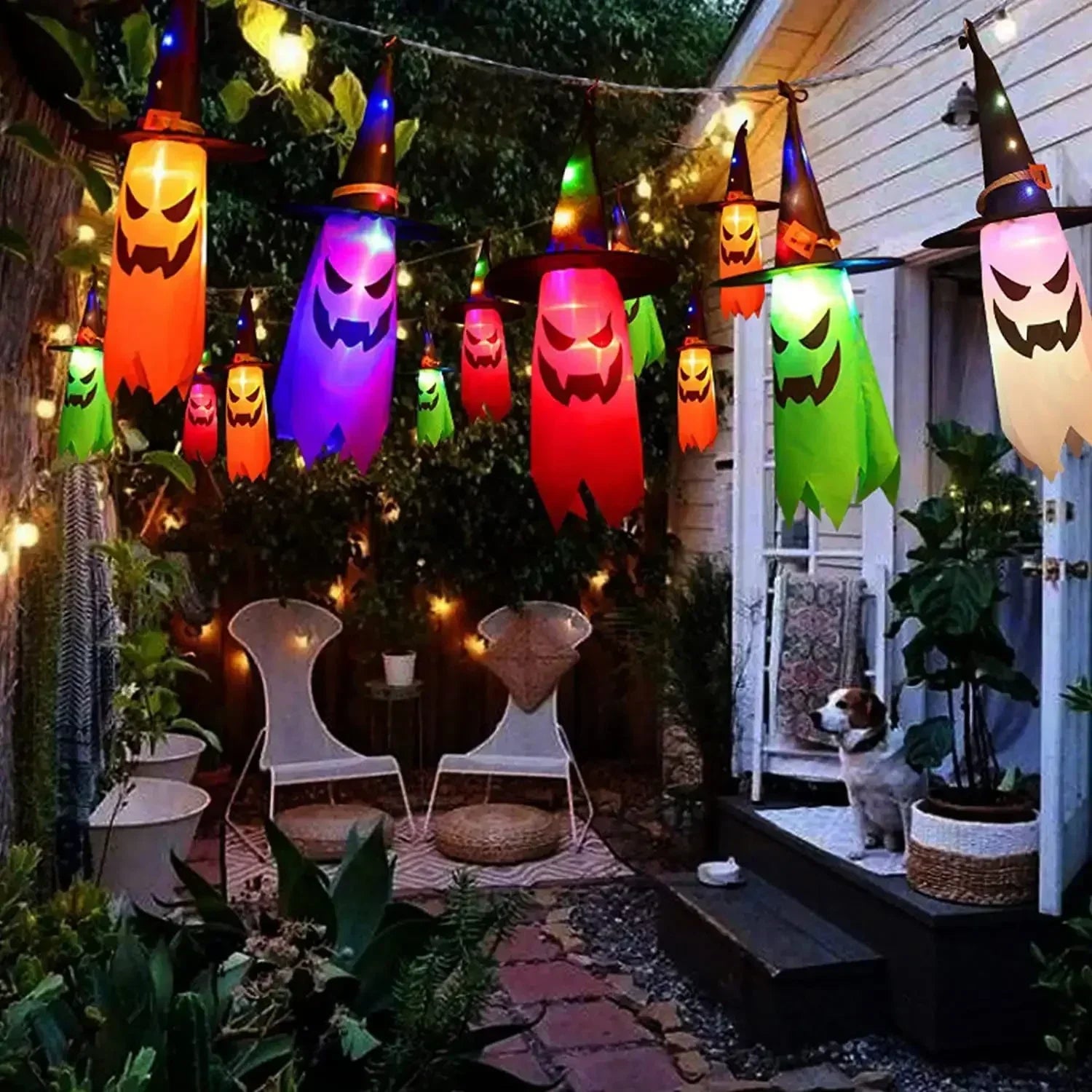 Halloween Witch Hat String Lights