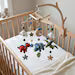 Dinosaur Crochet Baby Mobile – Handmade Nursery Crib Decor & Baby Shower Gift