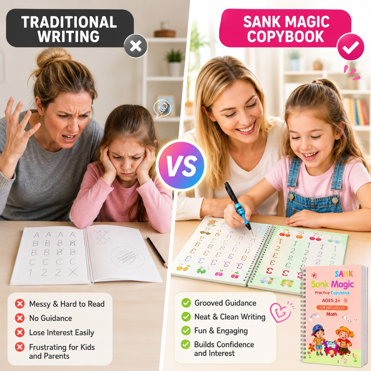 Magic Practice Copybook Set — Write, Trace & Learn Through Play
