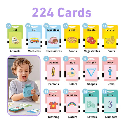🎓 Montessori Talking Flash Cards — Learn First Words Through Play